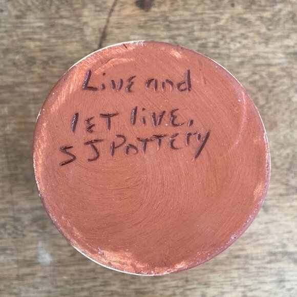 SJ Pottery Redware Vase - Picture 11 of 11